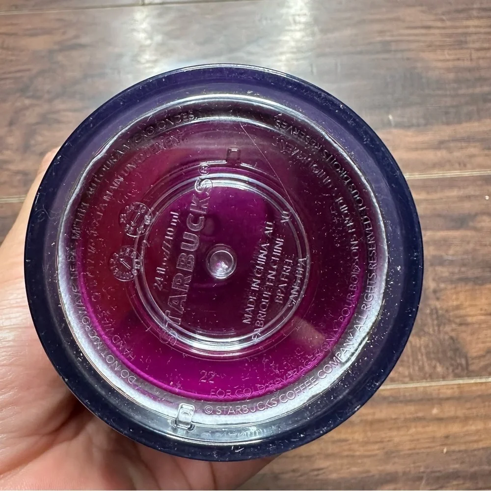 Starbucks 2022 Iridescent Foil Berry Woodland Mushroom Tumbler